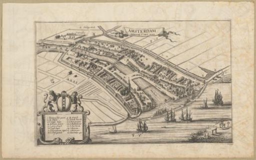 Map of Amsterdam, 1220