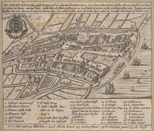 Map of Amsterdam, 1220