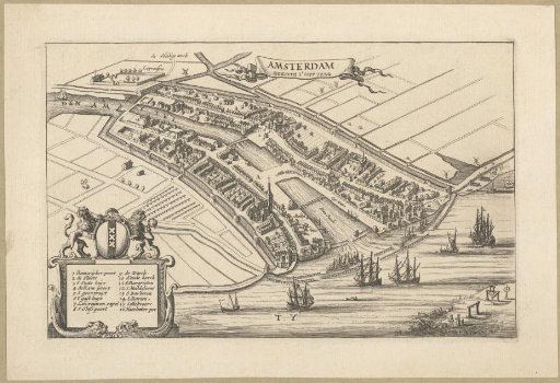 Map of Amsterdam, 1220