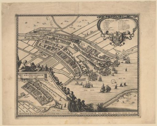 Map of Amsterdam, 1400