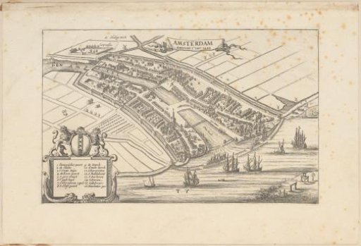 Map of Amsterdam, 1220