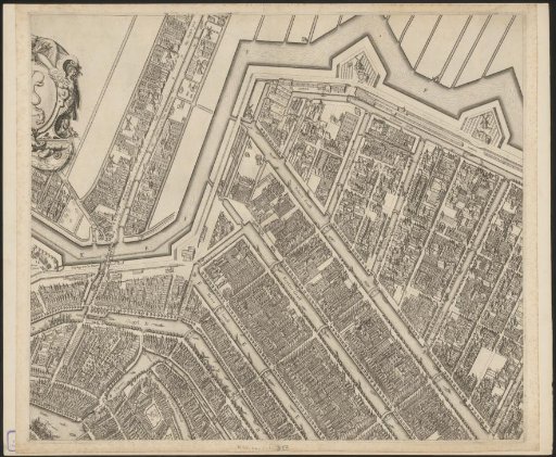 Map of Amsterdam (top middle sheet)