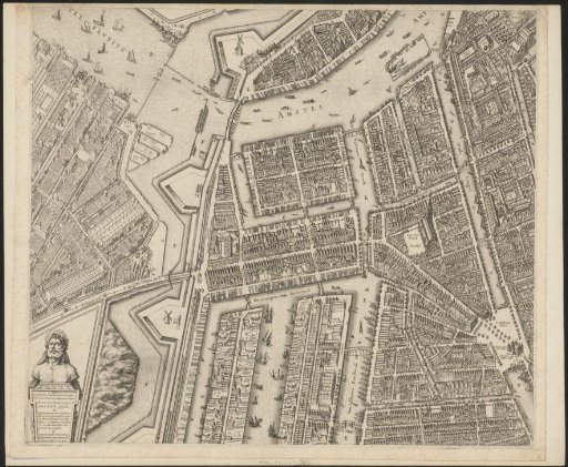 Map of Amsterdam (middle left sheet)