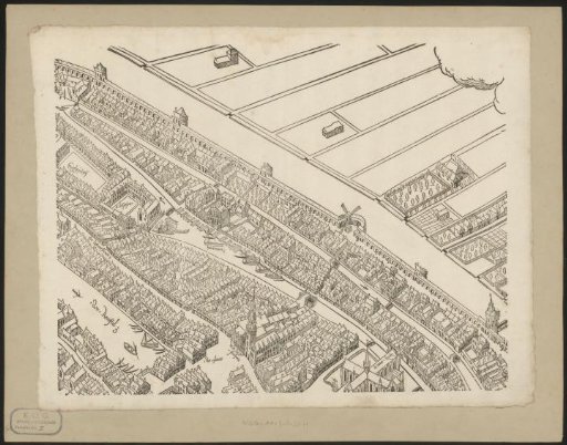 Map of Amsterdam, 1544 (fifth part)