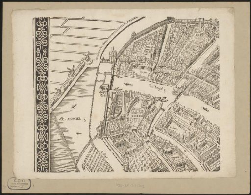 Map of Amsterdam, 1544 (fourth part)