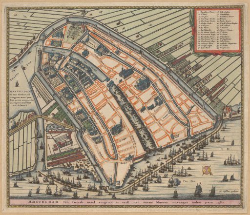 Map of Amsterdam, 1482
