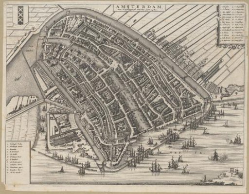 Map of Amsterdam, 1482