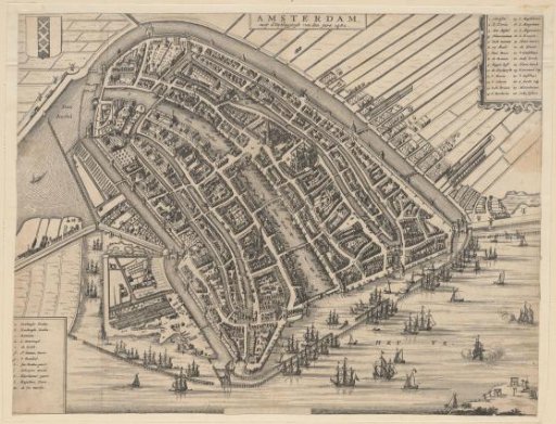 Map of Amsterdam, 1482