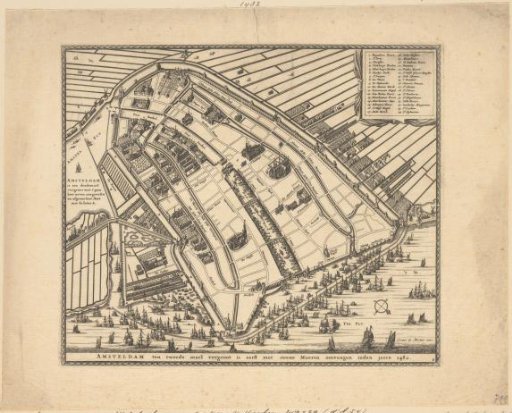 Map of Amsterdam, 1482