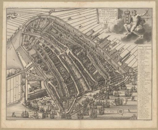 Map of Amsterdam, 1544