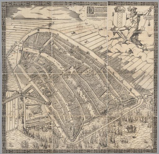 Map of Amsterdam, 1544