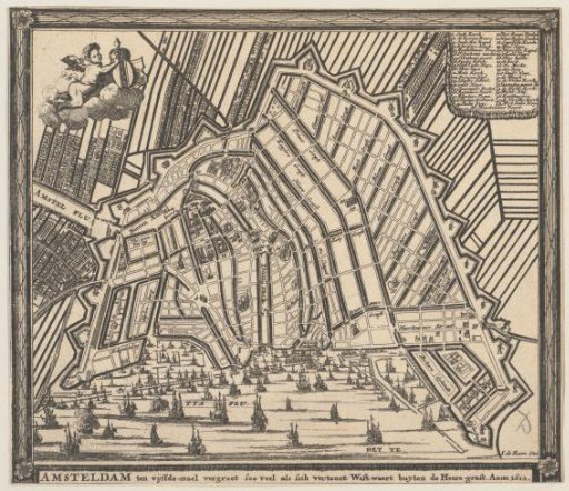 Map of Amsterdam, 1612