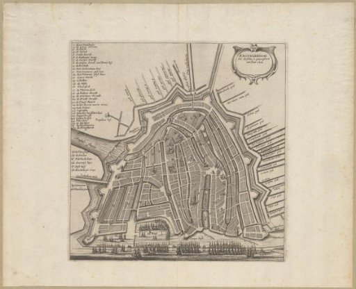 Map of Amsterdam, 1612
