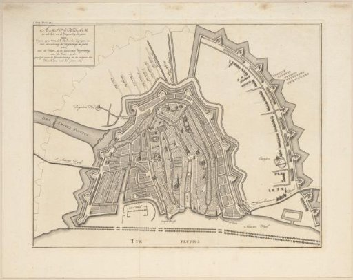 Map of Amsterdam, 1611