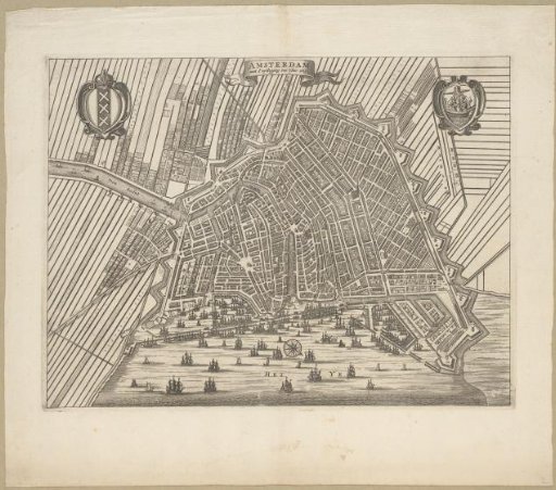 Map of Amsterdam, 1613