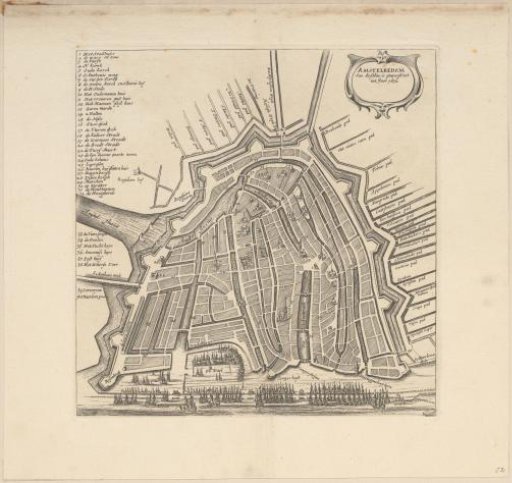 Map of Amsterdam, 1612