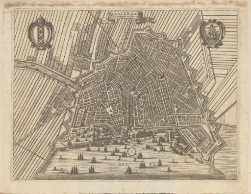 Map of Amsterdam, 1613
