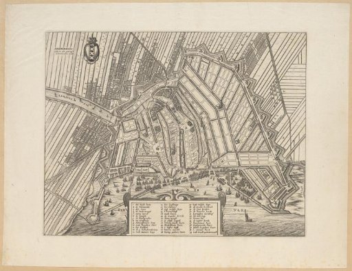 Map of Amsterdam, 1658