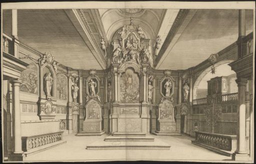 Interior of the Mozes en Aäronkerk in Amsterdam