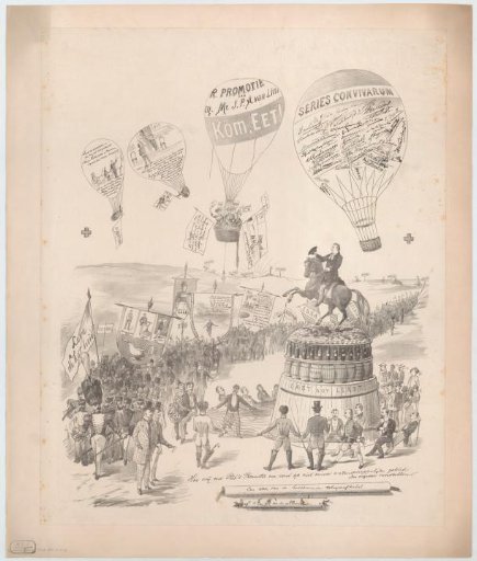 Promotion print of Jan Pieter Adolf van Limburg Stirum