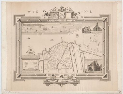 Plan of civil district I in Amsterdam, under the command of Captain Johan Cornelis Bert