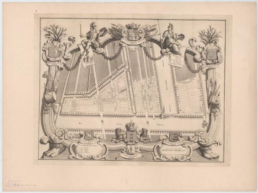 Plan of civil district XI in Amsterdam, under the command of Captain Christian Scholten