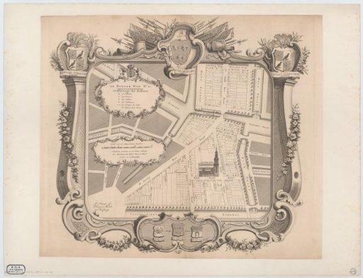 Plan of civil district XIII in Amsterdam, under the command of Captain Jacob van Ghesel