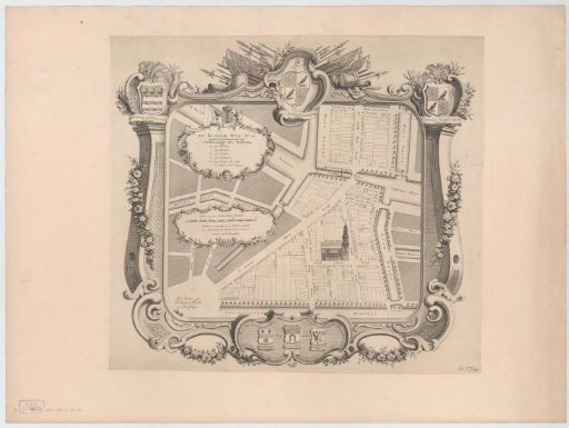 Plan of civil district XIII in Amsterdam, under the command of Captain Bernard Scholten
