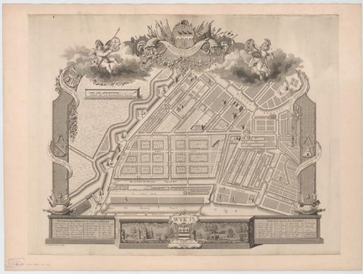 Plan of civil district XV in Amsterdam, under the command of Captain Robbert Makreel