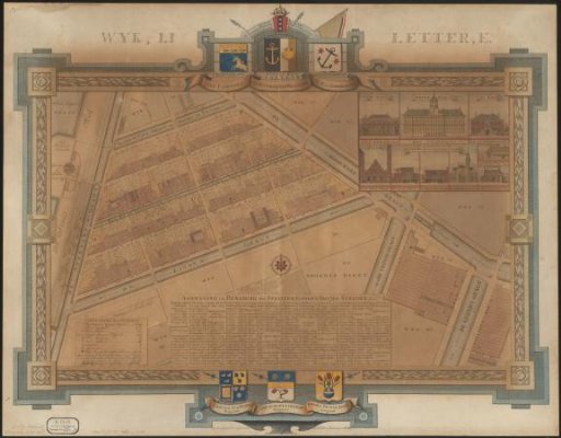 Plan of the LIth Civil Ward in Amsterdam, under the command of Captain Paulus Justus Determeijer Weslingh
