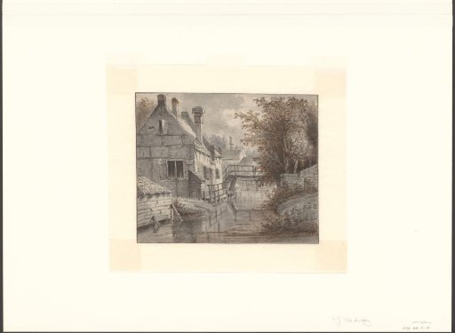View of a canal outside the Weteringpoort