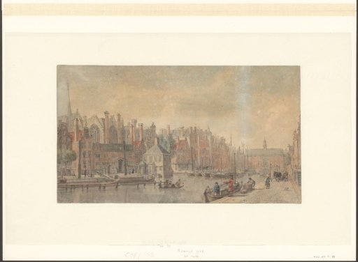 View of the Rokin, looking towards the Beurs of Hendrik de Keyser