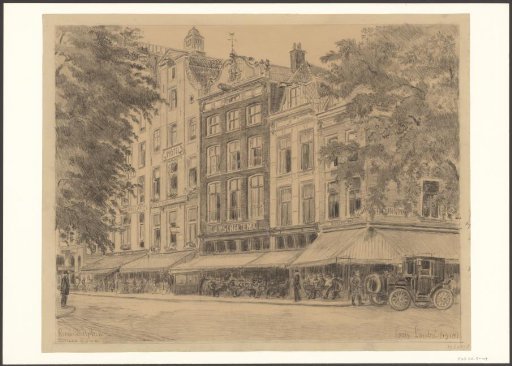 View of the Rembrandtplein, corner of the Thorbeckeplein