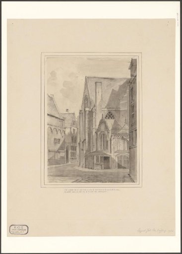 View of the Oude Kerk from the Enge Kerksteeg