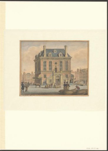 View of the Waag on the Dam