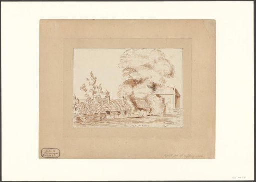 View of houses on the Amstel at Trompenburg