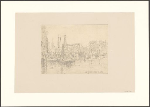 View of the Amstel River towards the Magere Brug