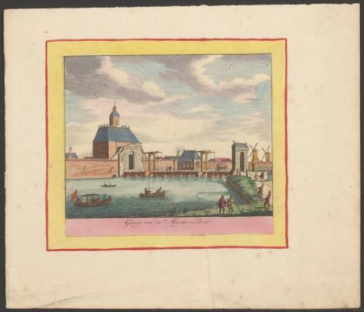 View of the First Muiderpoort in Amsterdam