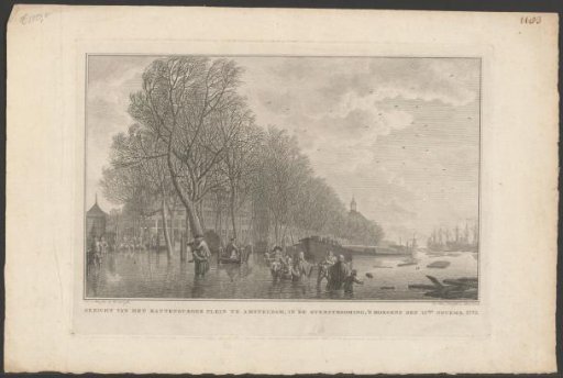 Flood on the Kattenburgerplein in Amsterdam, 1775