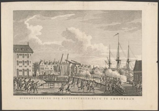 Capture of the Kattenburgerbrug in Amsterdam on 30 May 1787