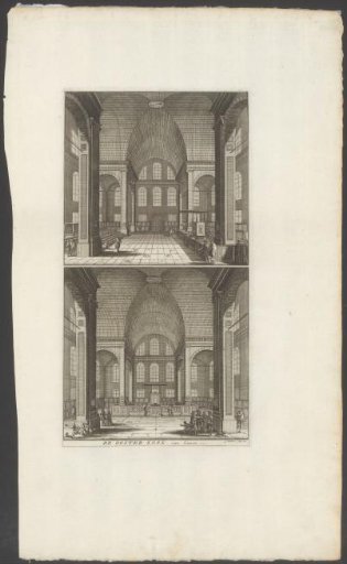 Interior of the Oosterkerk in Amsterdam