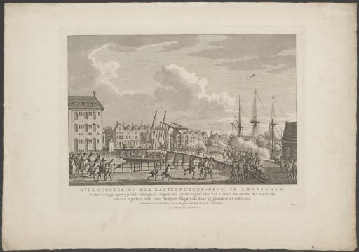 Capture of the Kattenburgerbrug in Amsterdam on 30 May 1787