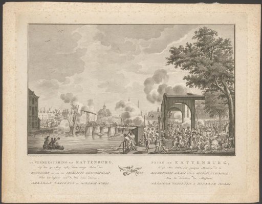 Capture of the Kattenburgerbrug in Amsterdam on 30 May 1787