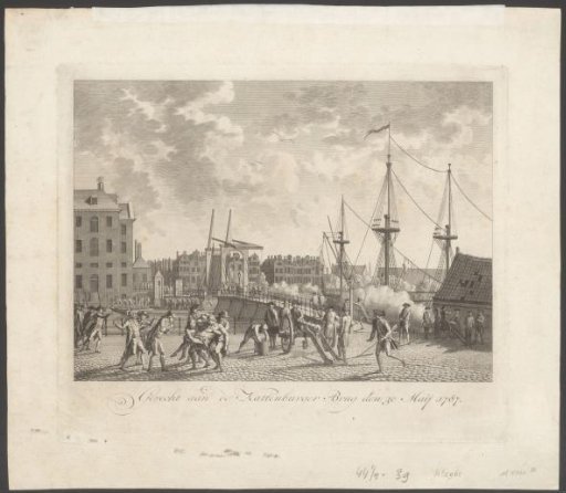Capture of the Kattenburgerbrug in Amsterdam on 30 May 1787