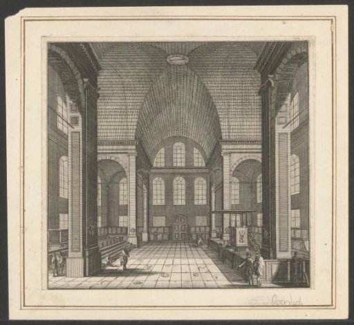 Interior of the Oosterkerk in Amsterdam