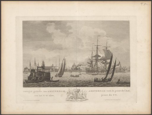 View of the eastern part of Amsterdam from the IJ