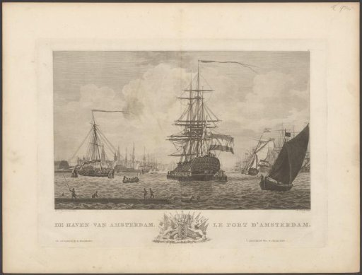 View of the harbour of Amsterdam