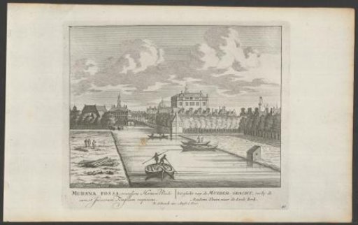 View of the Muidergracht in Amsterdam