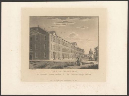 View of the Orange-Nassau Barracks in Amsterdam