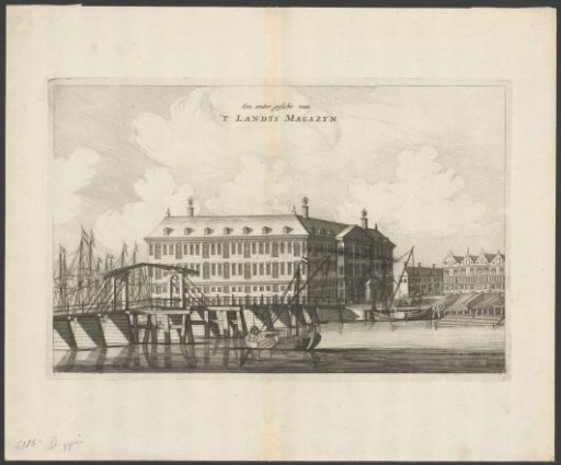 View of the State Naval Magazine (Admiralty Magazine) in Amsterdam